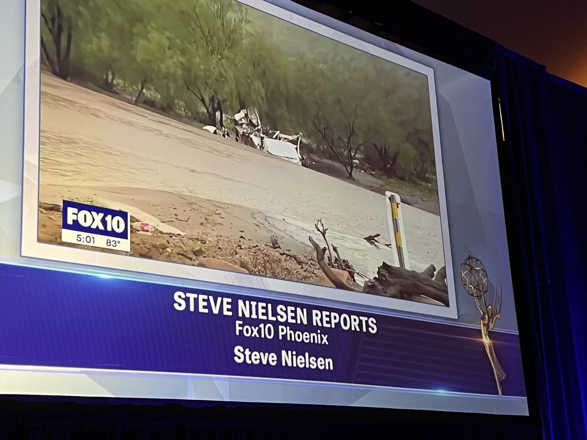 Congratulations to <a href="/Stevenielsen/">Steve Nielsen FOX 10</a> for your Emmy win for Daily News Reporter