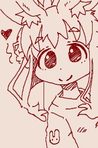 「ちかごろのらくがき1めがねたぬき 」|うちうのイラスト