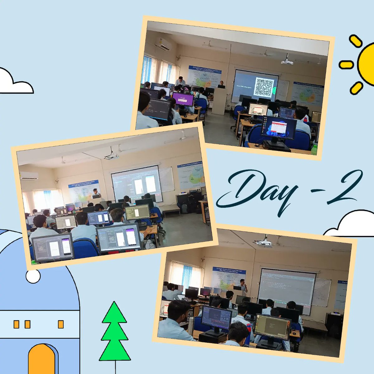 GDSCAITR's tweet photo. GDSC AITR accomplished its hands-on event for the session - "DROIDHEAD - Learning through Camping".✨ 

A 4-day long event turned out to be a great success where the participants learned Android App Development using Kotlin and JETPACK. 💫

#gdsc #acropolis #aitr #ComposeCamp https://t.co/A0RMR3RVTm