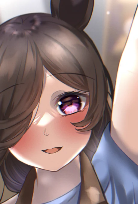 こんにちは10月1発目の新規イラストはもちろんこの方…新妻ライスちゃんでお送りします!!21時公開予定です#ウマ娘 #ライスシャワー 