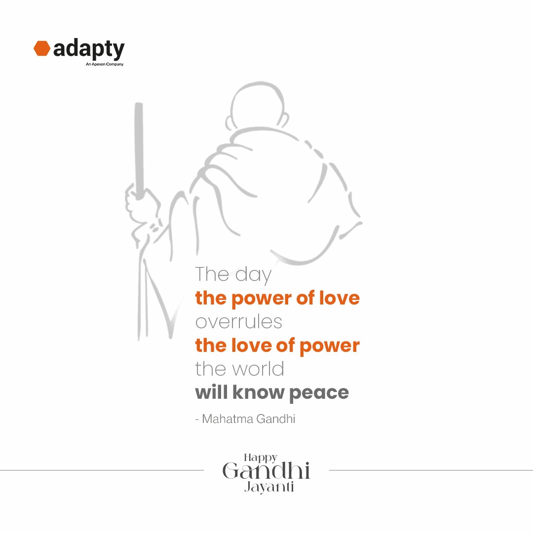 adaptyinc's tweet photo. The values and philosophy of the #MahatmaGandhi can never get outdated. 
For a peaceful world, they are so much relevant even today!
#Adapty wishes everyone a Happy Gandhi Jayanti
#gandhijayanti #gandhiji #gandhijayanti2022 #bapu #2ndoctober #adapty https://t.co/Ifef5ivyMD
