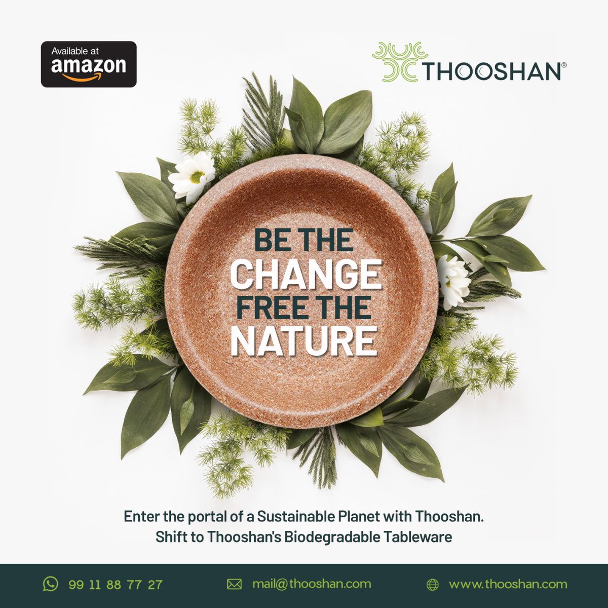 Be the Change you want to see...Let's make Gandhiji's quote into practice, from today October 2nd. thooshan.com #thooshan #biodegradable #sustainable