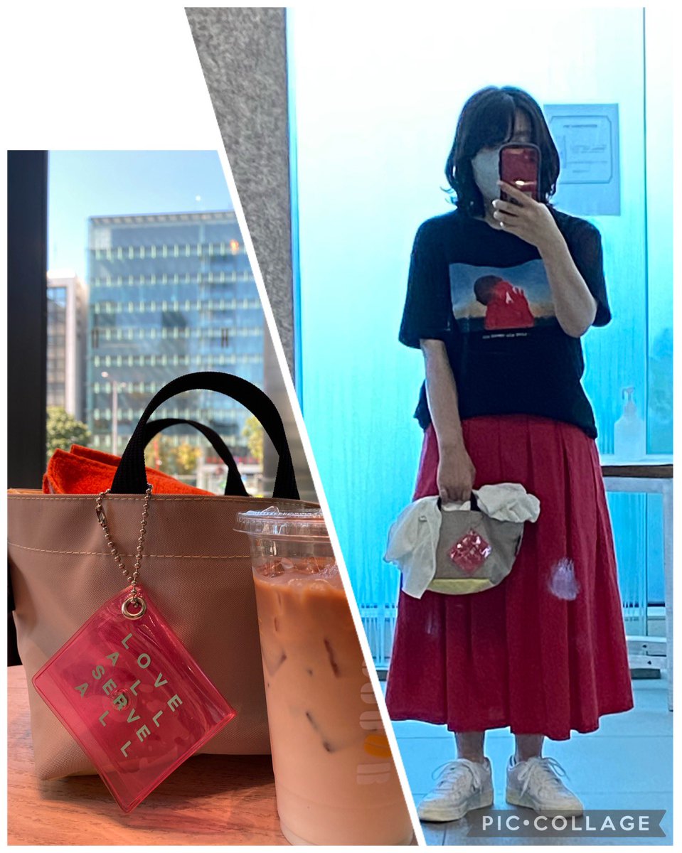 marikoran's tweet photo. 今日も今日とて風民全開ファッション🍃💕
まつりに向けて美容院行ってきま〜す✨
#LASAT
#藤井風グッズ https://t.co/ts7xGZZ5X6