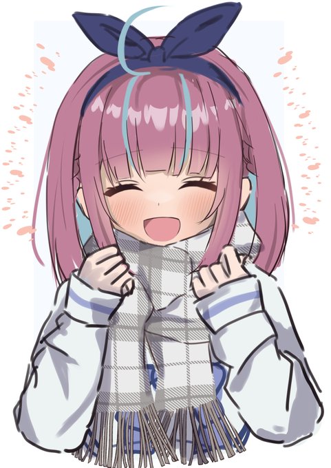 冬先取りマフラーあくたんのラフ今からかわいく描いていくぞ! 