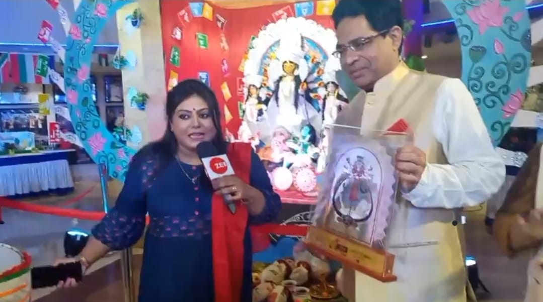 IIHMHOTELSCHOOL's tweet photo. IIHM Global Campus #DurgaPuja awarded the Best in #Kolkata again!!! We are glad that #sustainability is being recognized as being important. Thank you @BanglaRepublic @republic for recognition!! #KolkataDurgaPuja @UNESCO @IndiaatUNESCO @subornobose @DirectorIIHM @MinOfCultureGoI https://t.co/WjQTUXES1G