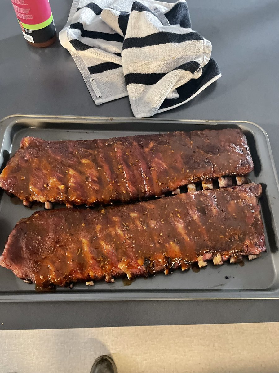 Josh_Marvin_'s tweet photo. Busy day today! Smoking ribs and yard work. #bbq #ribs #smoker #yardwork #pork #smokemeatnotmeth #traeger #rollsmoke https://t.co/tsSLuXxDRy