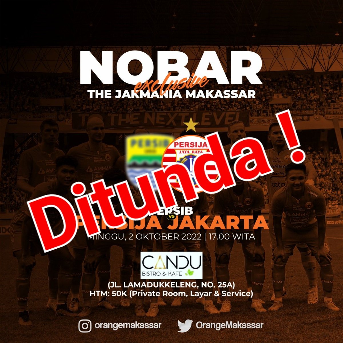 Dengan ini, acara nobar Kami tunda !