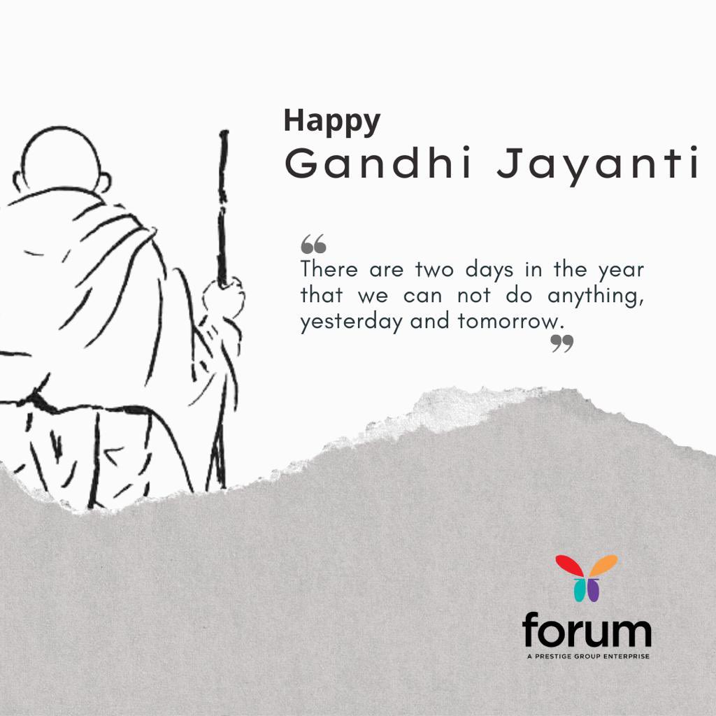 ForumMalls's tweet photo. Happy Gandhi Jayanti !

 #gandhijayanti  #fatherofnation #india #forummalls https://t.co/aVPnmk2rlZ