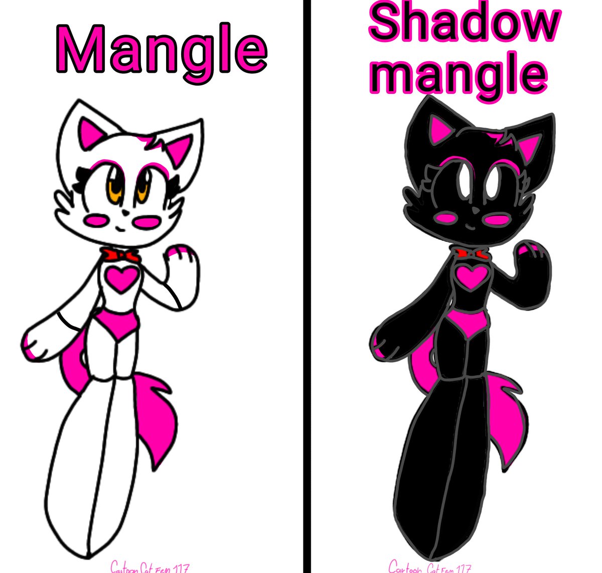 Cartoon_cat_fem's tweet photo. Mi personaje favorita de fnaf 2 dibujo mio que tal me quedo https://t.co/gS3qNm97ao