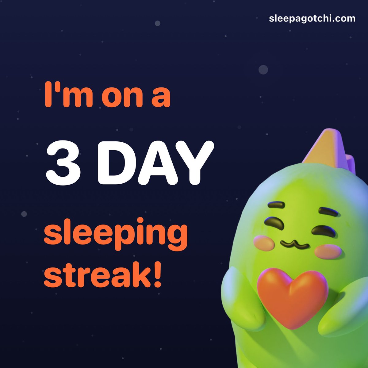 ck_wpc's tweet photo. I’m on a sleep streak!💤
Join me on @Sleepagotchi!💙 https://t.co/mvL63ZYsyp