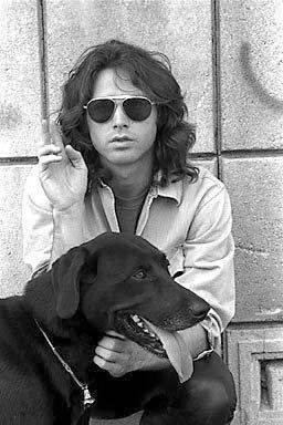 crockpics's tweet photo. Jim Morrison with his dog, 1968. Photo by Paul Ferrara https://t.co/R2YgFRFVJf