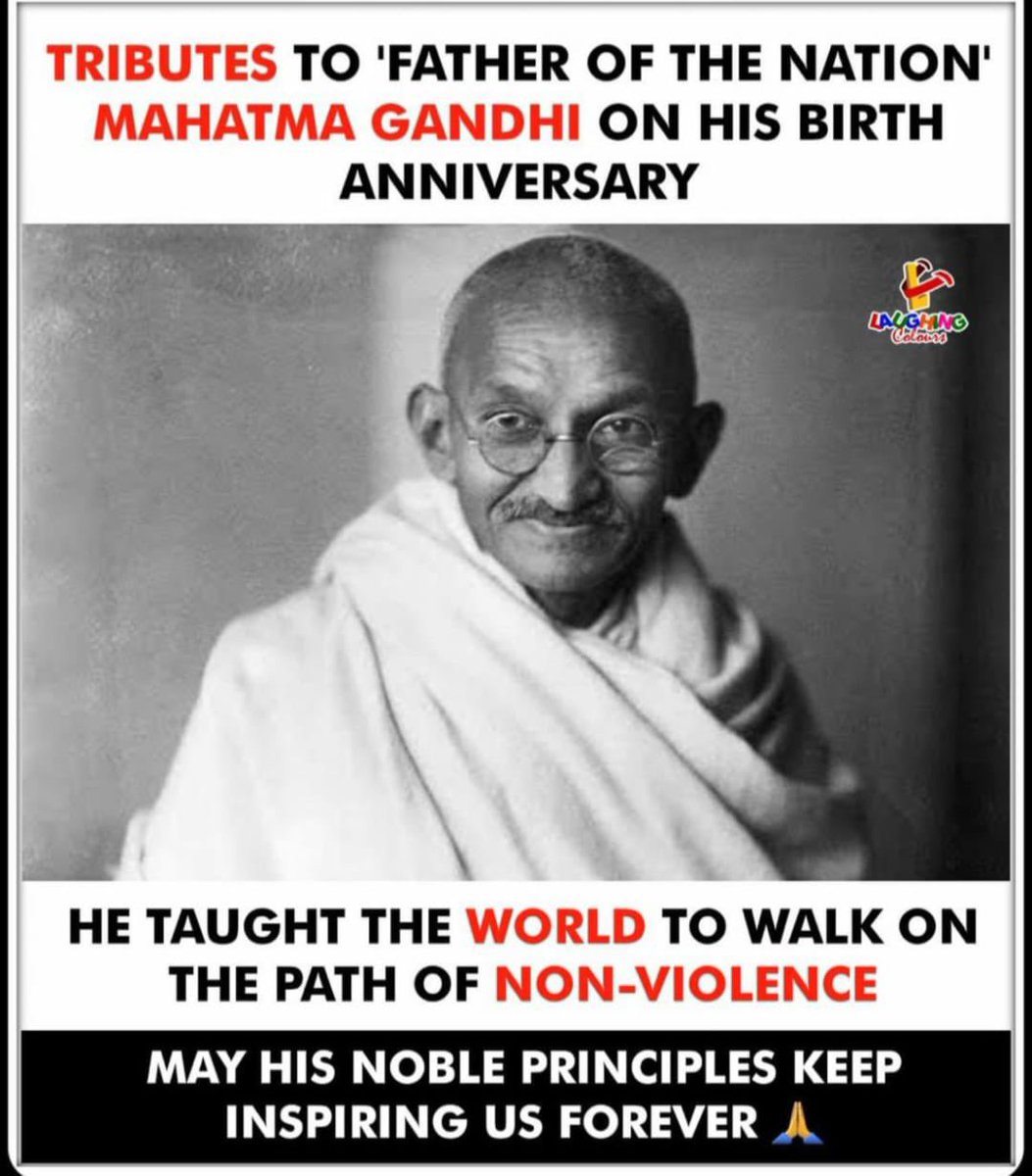HidayathAddur's tweet photo. He taught the world to walk on the path of non violence…#GandhiJayanti #fatherofthenation https://t.co/0Am9pNsiBu