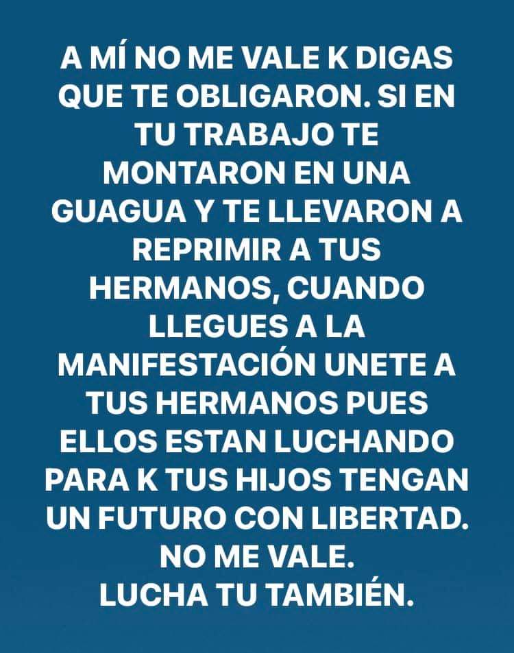 Devuelvan el golpe!! OJO POR OJO
Luchen por su LIBERTAD
