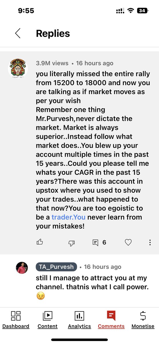 TA_Purvesh's tweet photo. Mostly POSITIVE but ONE negative comment as well.

HE THINKS HIS COMMENTS WILL DENT MY INCOME, I AM READY TO RISK IT ☺️

ps: I missed some part of rally and not the whole, par chalo jaisa aap socho. 😉🙏 #PurveshMehta #YTComments https://t.co/JtcviGHfVu