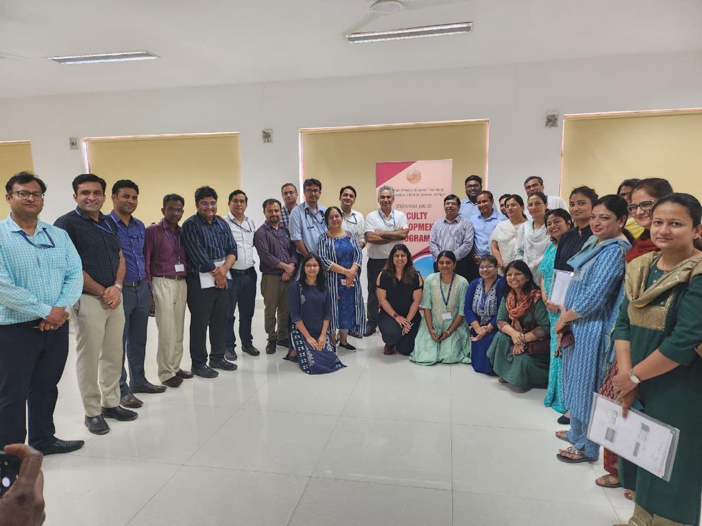aiims_jodhpur's tweet photo. Faculty Development Workshop on Framing effective MCQs organised by the Department of Medical Education Technology (DMET) #AIIMSJodhpur. #MedicalEducation #FacultyDevelopment #MCQ #NEXT @MoHFW_INDIA @NMC_IND @aiims_newdelhi @AIIMS_bilaspur @AIIMSNagpur @aiimsrishi @AIIMSBhopal https://t.co/LSr2Yo1FKQ
