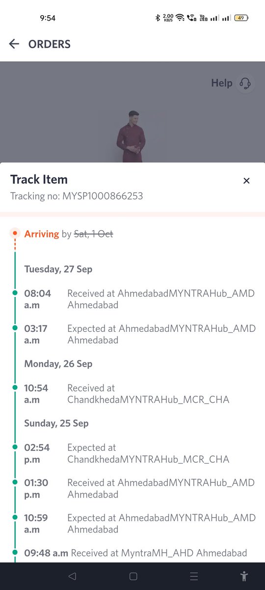 mnilay3's tweet photo. @MyntraSupport Another day passed, another order delayed. Again in same coty from entire week. Thinking how much amount you have saved by just choosing poor logistics and sending apology messages to customers.
Placed 8 orders, 3 canceled after 10 days, and 3 does not deliver even after 12 days https://t.co/rwTsjXbZFJ