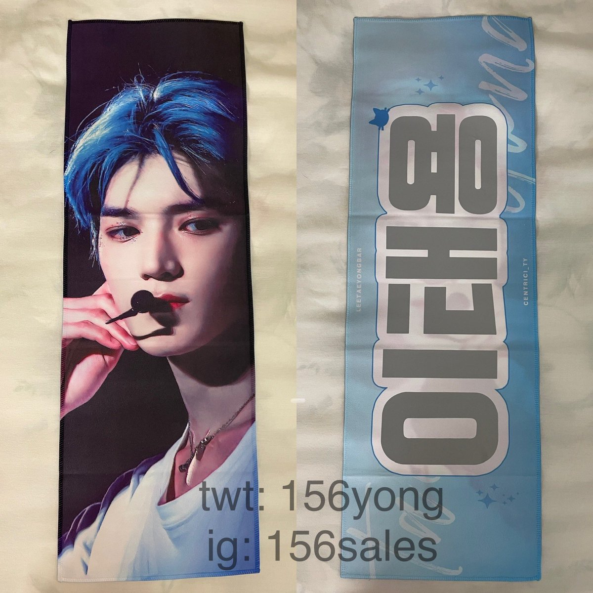 156yong's tweet photo. usa wts / nct taeyong and mark fabric cheering slogans

$18 usd each (shipping not included or can pick up at the 127 concert in LA on oct. 6)

mint condition, never used &amp; includes misc freebies!! pls dm to buy :] https://t.co/Uz4c1vv8VE