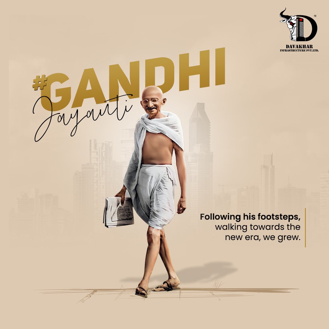Davakhar_Infra's tweet photo. Celebrating the beliefs and contribution of Mahatma Gandhi which drove our country towards independence. Happy Gandhi Jayanti!

#Davakhar #Gandhiji #GandhiJayanti2022 #Gandhi #GandhiJayantiwishes #GandhiJayantiSpecial #freedom #freedomfighter #proud #independence https://t.co/wfOboJTNoG