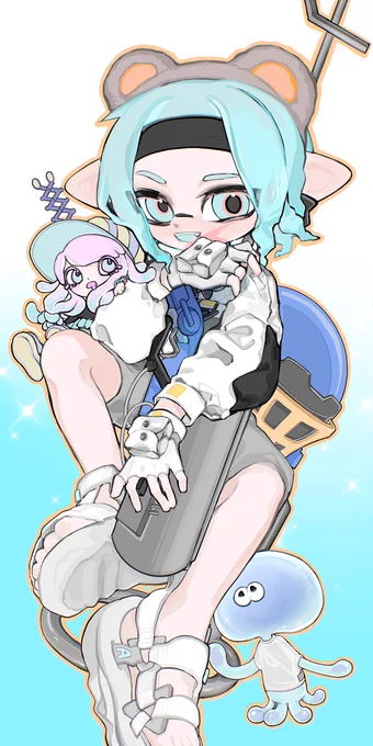 また顔の表情も変えて描いていますw 
