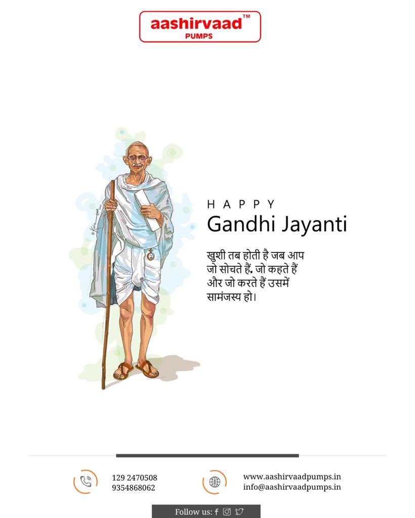 aashirvaadpump's tweet photo. #GandhiJayanti https://t.co/NrU5Ym0FLX