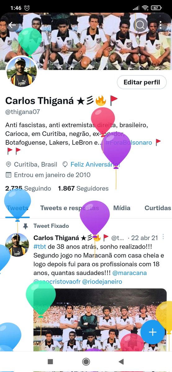 thigana07's tweet photo. Eu vi subindo balõezinhos e já estou comemorando desde já.
#parabéns #baloezinhossubiram
#LulaNoPrimeiroTurno13 #LulaEoPTtudoNoPrimeiroTurno #LulaNo1ºTurno #vivaeu #02deoutubro https://t.co/Kc2lv4jKLf