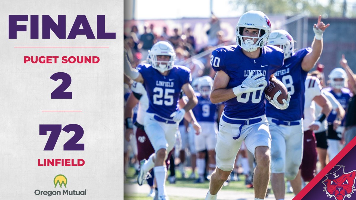 RECAP🏈| The 'Cats open NWC play with a bang, piling on 471 yards of total offense and three punt return touchdowns in a 70-point victory over Puget Sound.

📰: bit.ly/3C0FKX8

#RollCats | #Catdome | #FeedTheStreak | #d3fb