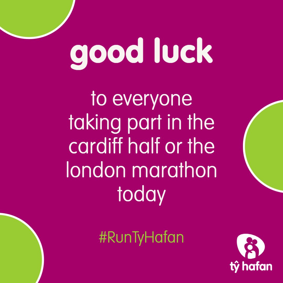 Annnnnddd Go...👟 Good Luck to everyone participating in the @CardiffHalf or the @LondonMarathon today.  We are so thankful to those who have chosen to support and represent us in these events; your support is invaluable. 

#RunTyHafan #Fundraising #CardiffHalf #LondonMarathon