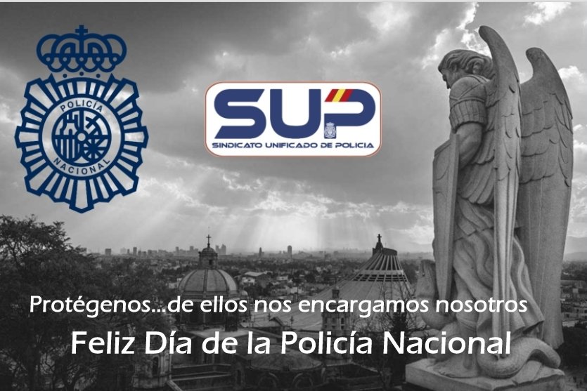 Sup_Policia's tweet photo. ⭐️Hoy #2October celebramos los #ÁngelesCustodios
🔝Sentimos #OrgulloSUP de todos nuestros #HéroesSinCapa de la #PolicíaNacional que siempre protegen a quien los necesite
🫂Recordamos a nuestros compañer@s caídos, un fuerte abrazo a sus familiares y amigos
🥳Feliz #DíadelaPolicía https://t.co/J5GSfhAw1d