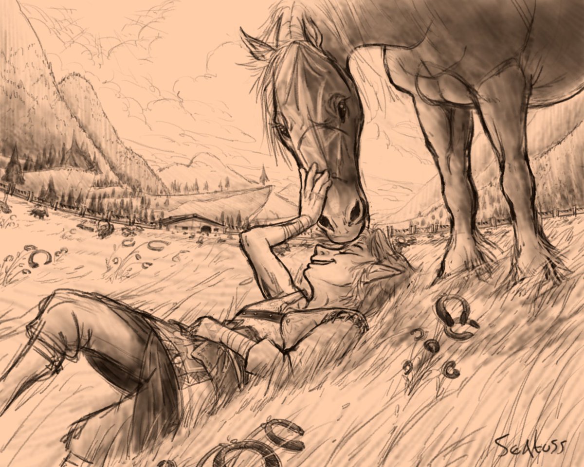 seatoss's tweet photo. Link taking a breather with his bff Epona
#twilightprincess #legendofzelda #tplink #epona https://t.co/zju0Efetic