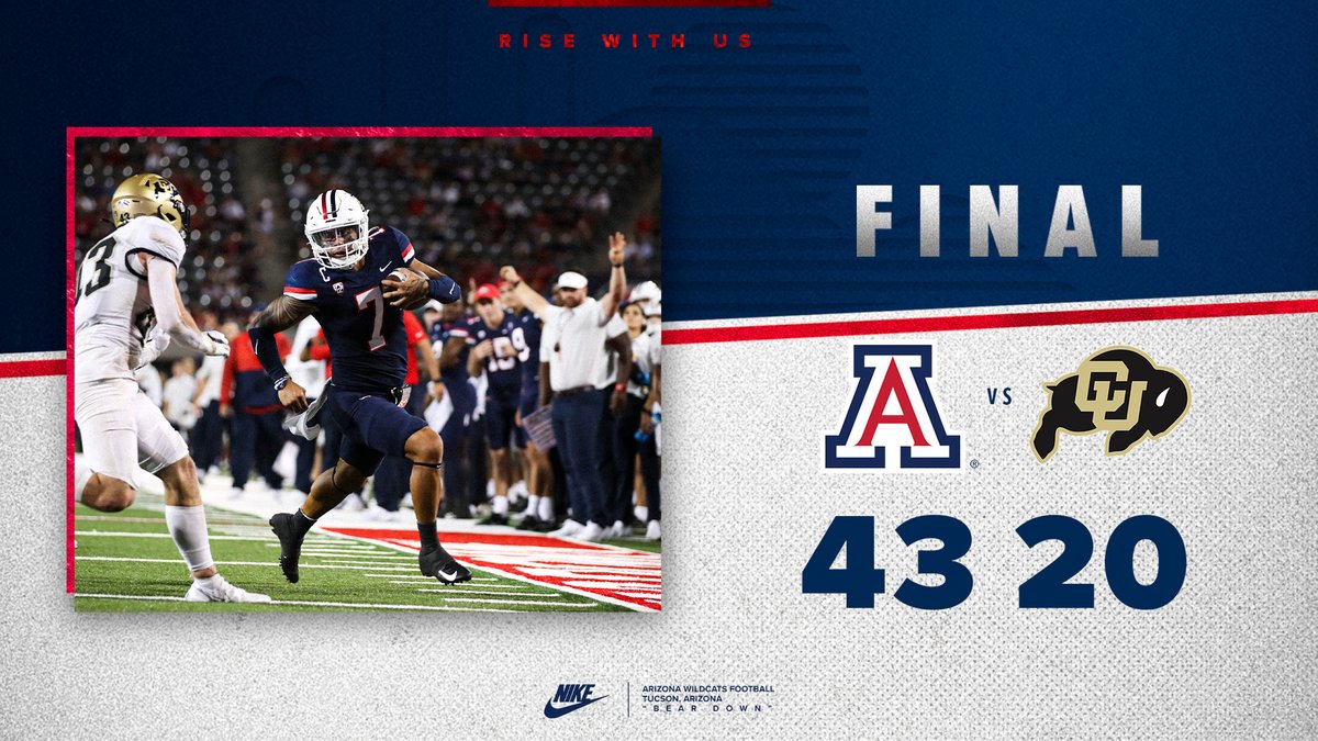 ArizonaFBall's tweet photo. W.

#AZvsCU | #RiseWithUs https://t.co/RZrmN5QUPZ