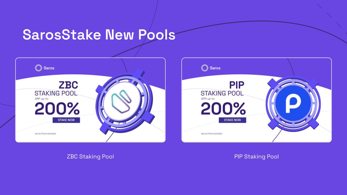 saros_xyz's tweet photo. 5/ For users who are not really fond of impermanent loss 👀

We got you covered. Brand new $ZBC and $PIP staking pools ✅

Join NOW 👉 https://t.co/5tQAYGgoiO https://t.co/8DVjdalyI6