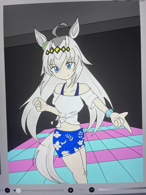 背景よくまっちろけだから今回は少し描いてみる 