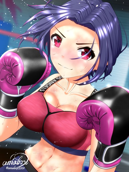ボクシングしてる #三浦あずさ さんを描きました〜φ(^o^)
#ミリシタ 