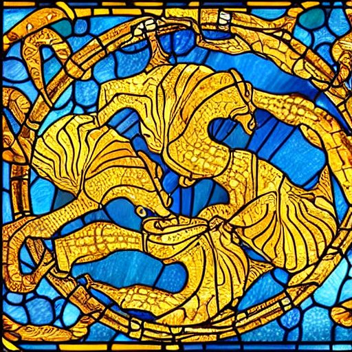 finitistisch's tweet photo. Was tinkering much of the evening with one of the stable diffusion models online with variations of the prompt "flying golden seahorses" (I know pretty random) https://t.co/PyyYHEKxru