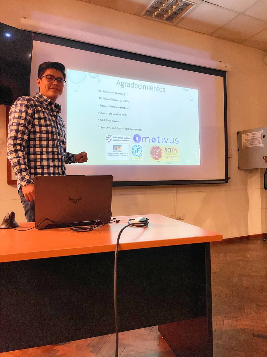 WillyMenacho1's tweet photo. Very happy to have participated in @ScipyLA, presenting the #pyDAMPF project, it was a great experience. https://t.co/Cknz6CHrmw