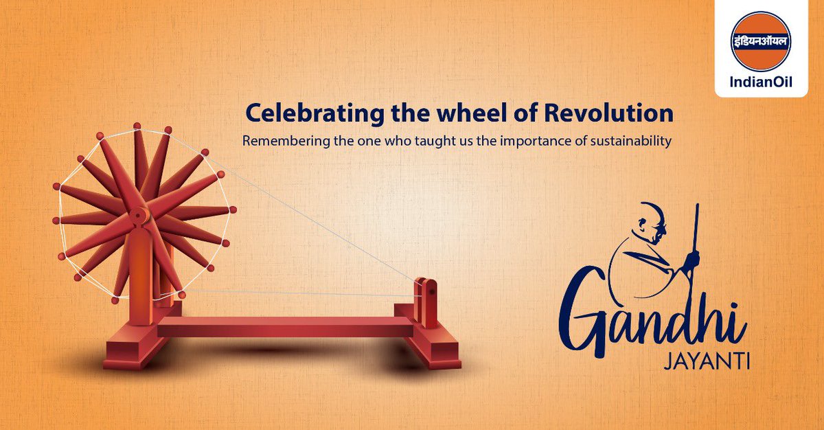 Director (Marketing), IndianOil (@dirmktg_iocl) on Twitter photo The Father of our Nation is also an inspiration to the world. On the occasion of #GandhiJayanti , I join the Nation in saluting the Mahatma. At <a href="/IndianOilcl/">Indian Oil Corp Ltd</a> we continue to be guided by his principles & morals as we energise a #AtmaNirbharBharat The Father of our Nation is also an inspiration to the world. On the occasion of #GandhiJayanti , I join the Nation in saluting the Mahatma. At <a href="/IndianOilcl/">Indian Oil Corp Ltd</a> we continue to be guided by his principles & morals as we energise a #AtmaNirbharBharat