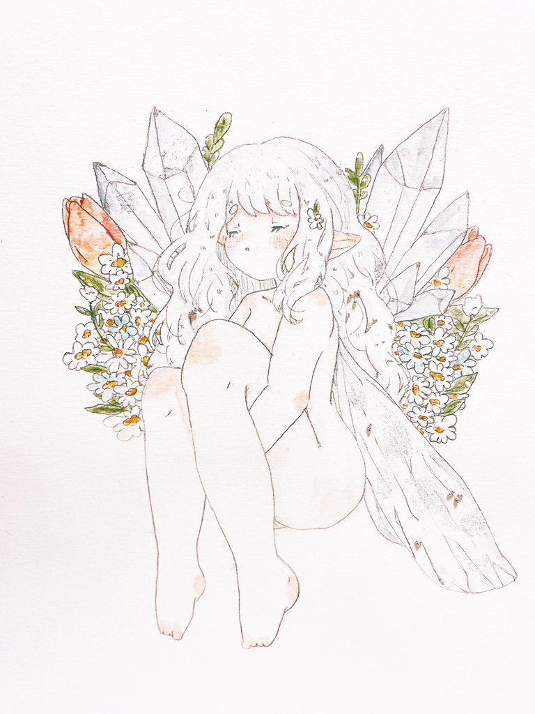 「#自創作女子イラストフェス01ふわふわ女の子 」|みい🕊のイラスト