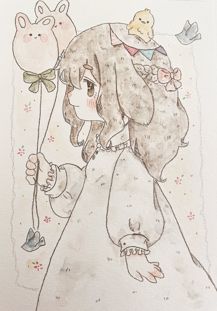 「#自創作女子イラストフェス01ふわふわ女の子 」|みい🕊のイラスト