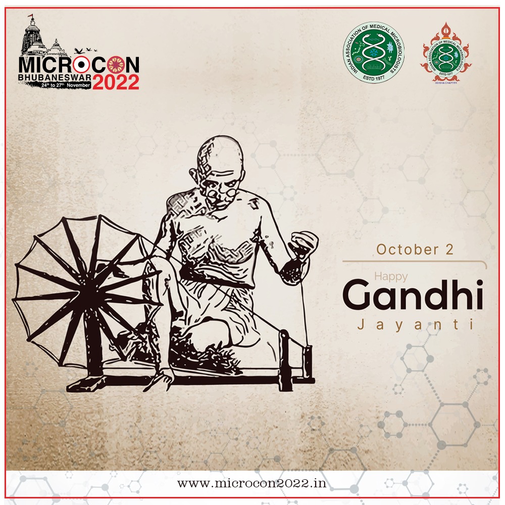 Microcon2's tweet photo. Happy Gandhi Jayanti 2022.
#microcon2022 #IAMM #doctor #doctorlife #orthopedics #pediatrics #Odisha #india #Kims #kiituniversity #ApolloHospitals #AIIMS #aiimsbhubaneswar https://t.co/FNLdKRbJpG