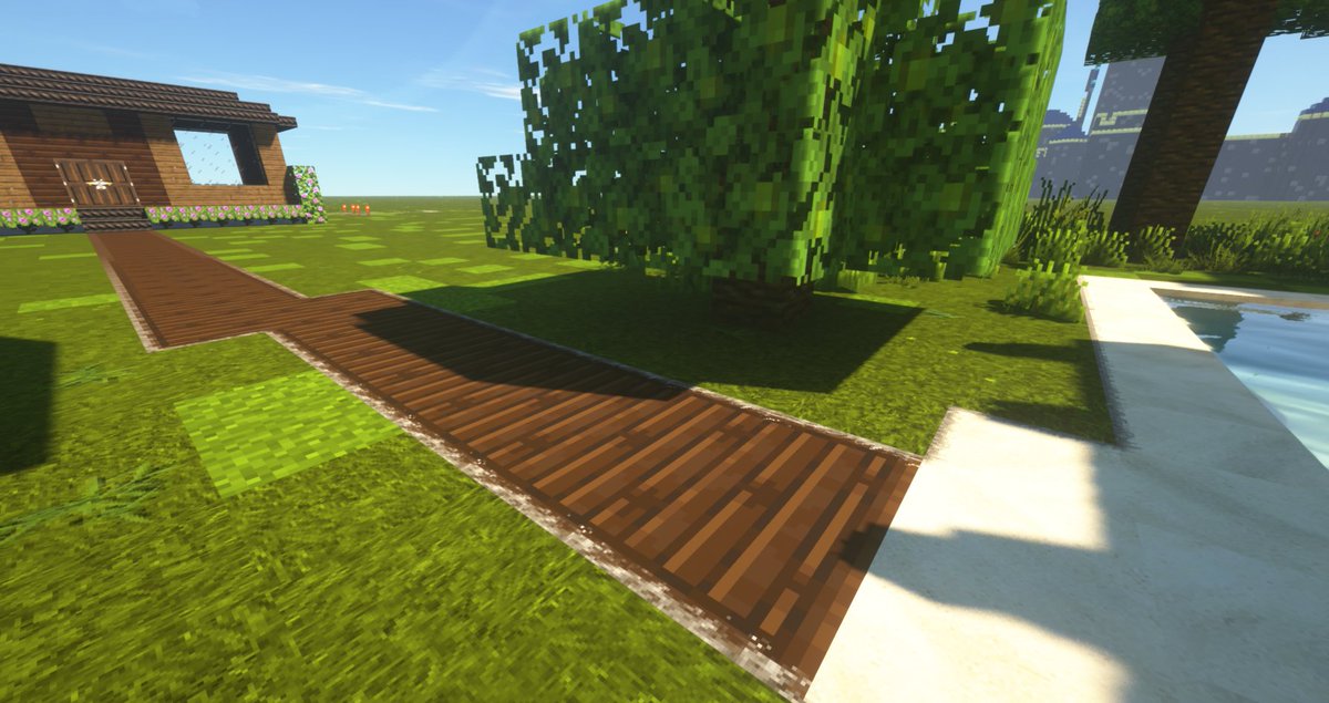 greenpond_sneak's tweet image. More shots of the bouncy castle, with the SEUS shaders which is made by SONICETHER.  

It is just so beautiful with graphics like this. 😍

#minecraft #minecraftbuilds #minecraftshaders #gaming