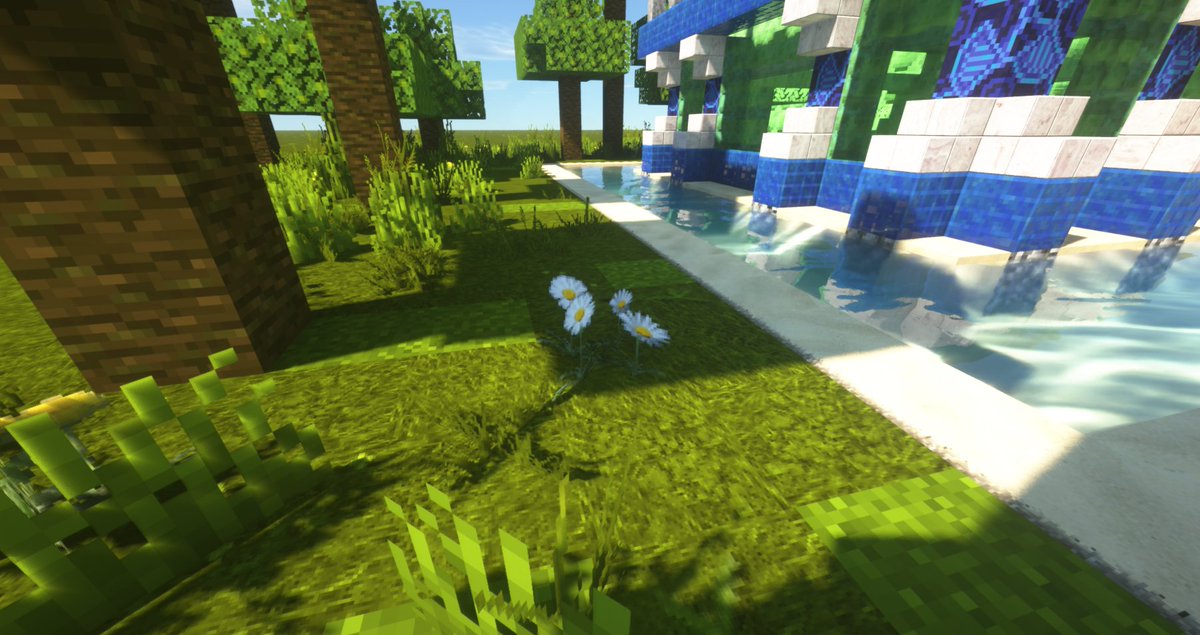 greenpond_sneak's tweet image. More shots of the bouncy castle, with the SEUS shaders which is made by SONICETHER.  

It is just so beautiful with graphics like this. 😍

#minecraft #minecraftbuilds #minecraftshaders #gaming