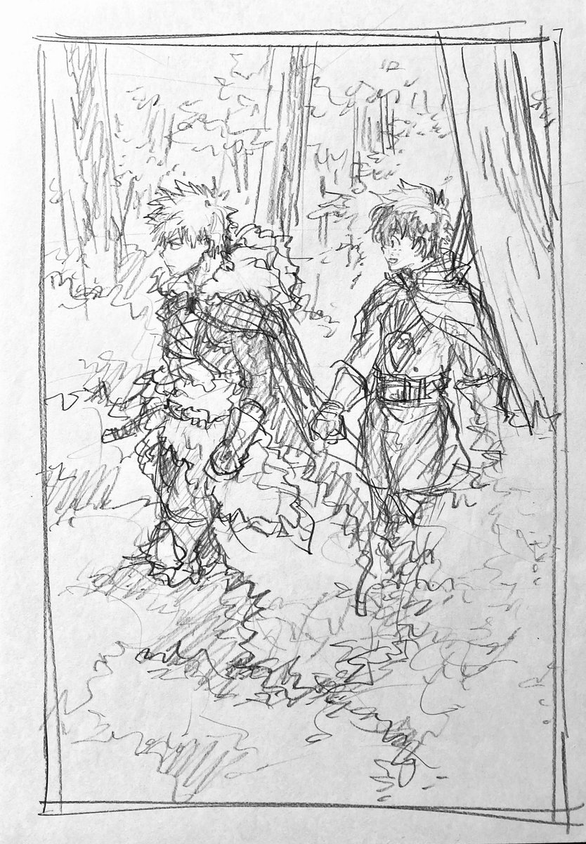 ラフ描き、💥🥦、十傑

過去絵発掘、再掲 