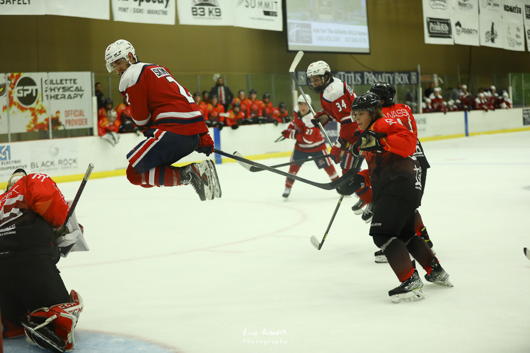 RichRoPhoto's tweet photo. Lots of action in tonight's @GCLumberjacks OT win over the Wild https://t.co/s2KHfNiJJW