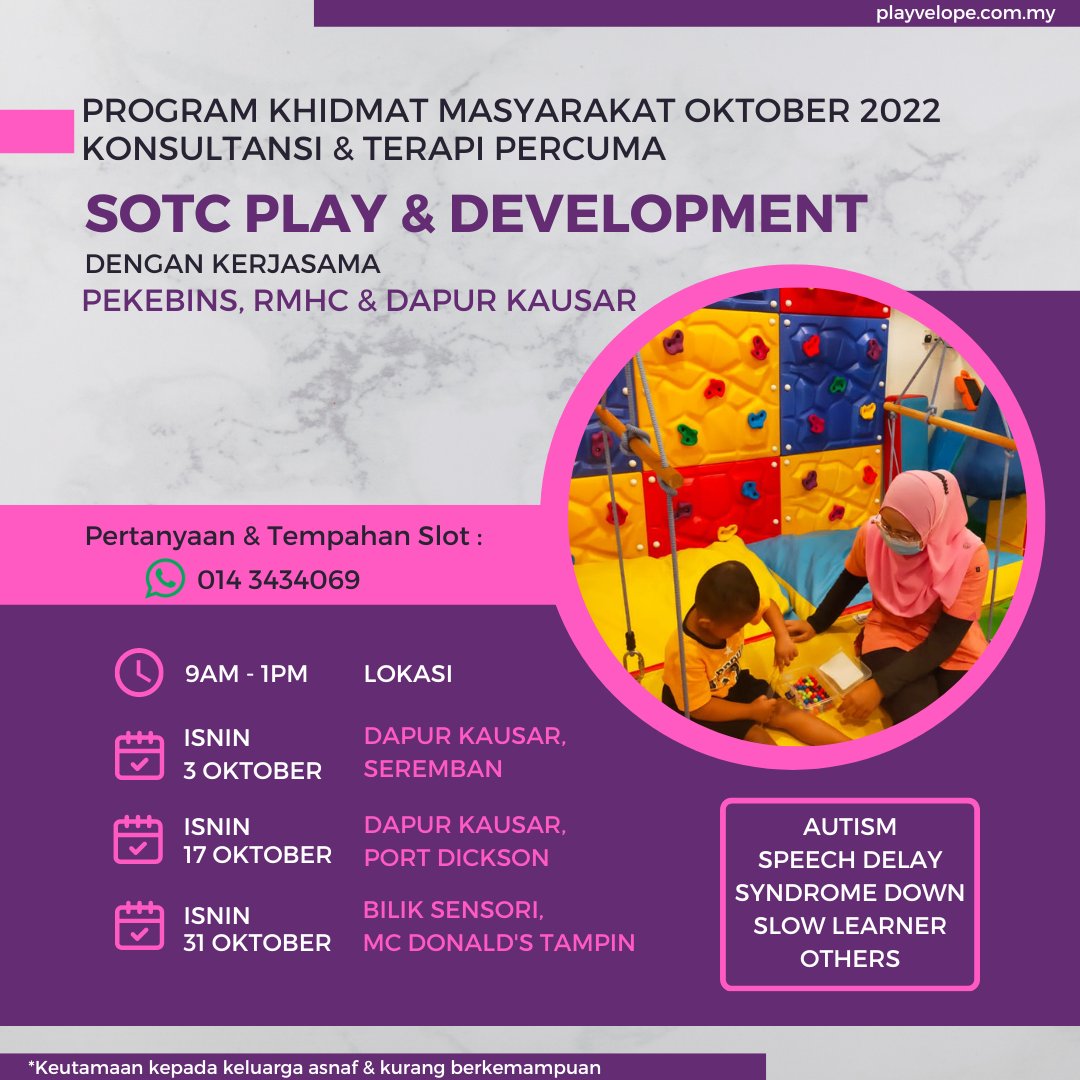 SESI PERCUMA di Seremban, Port Dickson dan Tampin. Rujuk poster dan hubungi bagi pertanyaan lanjut.