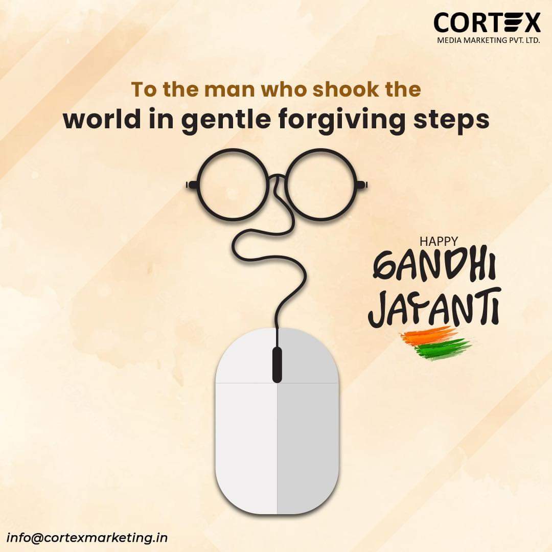 cortexmm's tweet photo. On this occasion of Gandhi Jayanthi, lets pay tribute to the strength that led us to freedom. May the spirit of freedom and non-violence be with you and steer the nation of pride🇮🇳

#gandhijayanti #mahatmagandhi #gandhi #india #gandhiji #happygandhijayanti #fatherofthenation # https://t.co/vMG2bPQXyA
