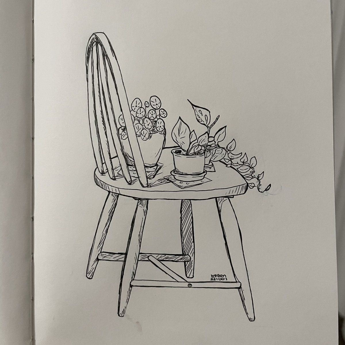 genthipa's tweet photo. Prompt: object on your right #inktober #stilllife https://t.co/dUyMpoqzHp