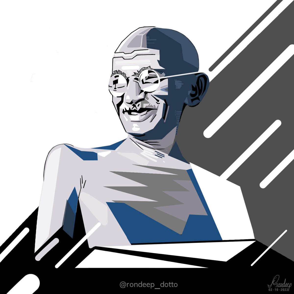 Ron5683's tweet photo. “We may never be strong enough to be entirely nonviolent in thought, word and deed. But we must keep nonviolence as our goal and make strong progress towards it.” - M.K. Gandhi

#GandhiJayanti
#MahatmaGandhiJayanti
#MahatmaGandhiji https://t.co/cnF1l6avwm