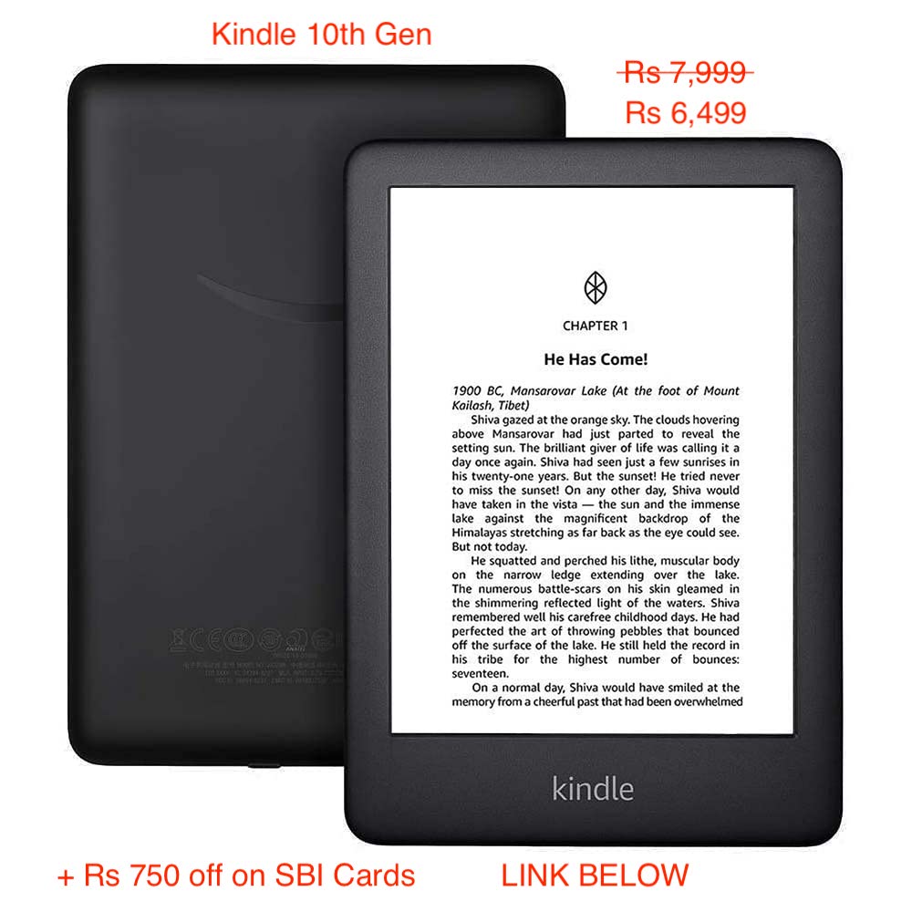 MindYourDeal's tweet photo. Rs 6,499 at 19% off +Rs 750 off on SBI Cards Kindle (10th Gen), 6" Display with Built-in Light, WiFi
Amazon Link- https://t.co/9l74bPiMke

#amazonsale #sale #offer #discount #deal #amazonkindle #kindle10thgen #newkindle #kindlepaperwhite #einktab #einktablet #ipad #reading https://t.co/n2WWGLPO9w