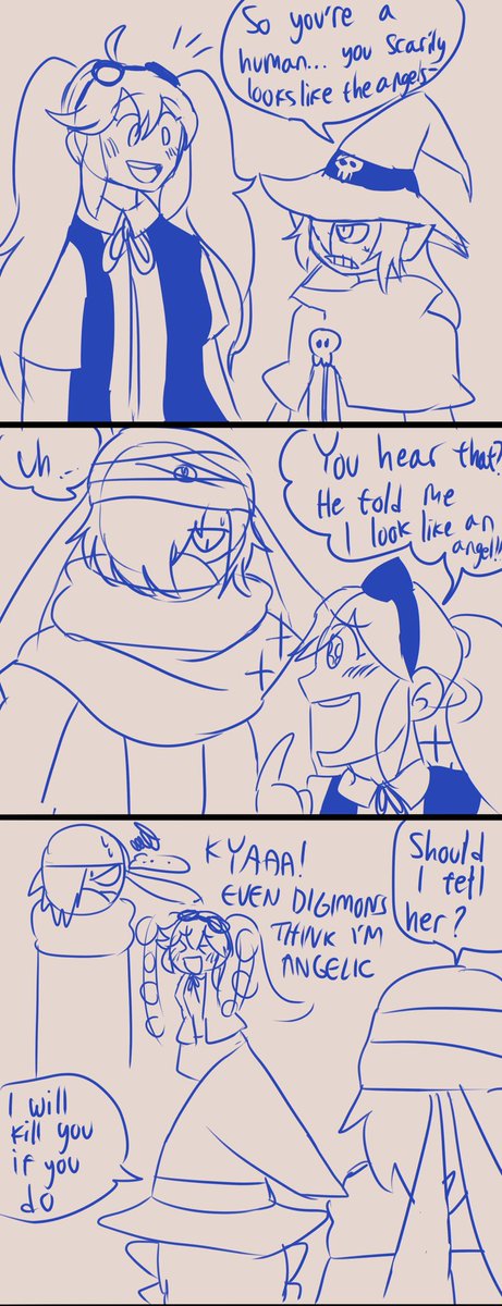 OCC_KRofficial's tweet photo. Knight’s Requiem 3-koma sketch featuring @shiverias ocs!
#digimon #digific https://t.co/nDvYeZ1c4t