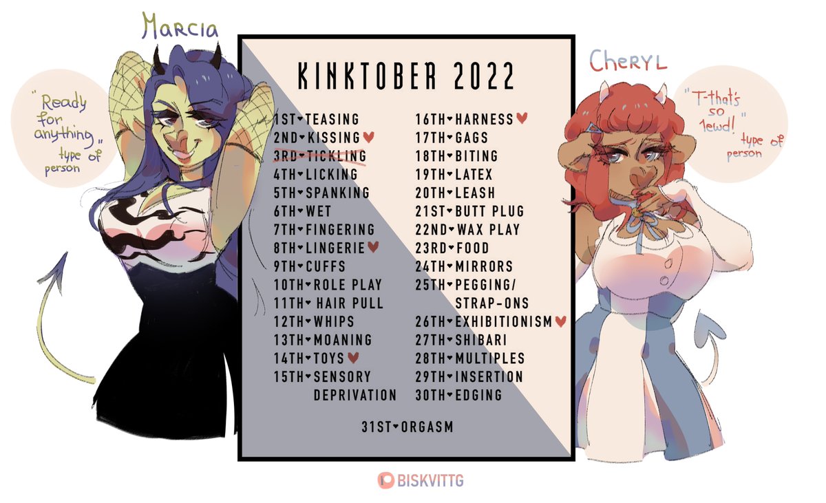 Bisk962's tweet photo. Taking some Slots for Kinktober Sketches !! ♡♡
Info in the link below

#kinktober #commissionslots #sketch #doodle #furry #art #nsfwart https://t.co/y6RvlHIxdL